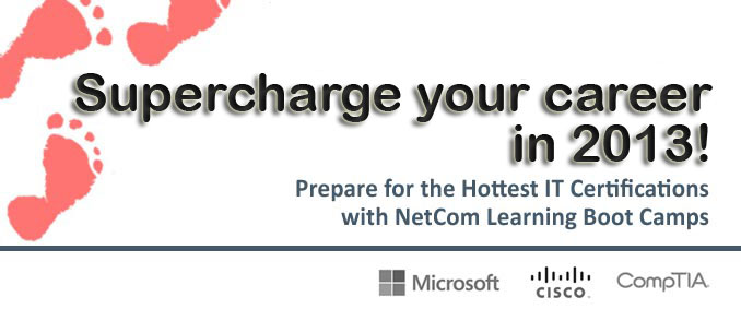 Prepare for the hottest IT certifications with our boot camps
